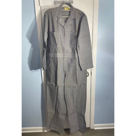 Vintage Universal Overall Stonecutter Pinstripe Coverall Size 44 Union - Picture 1 of 9
